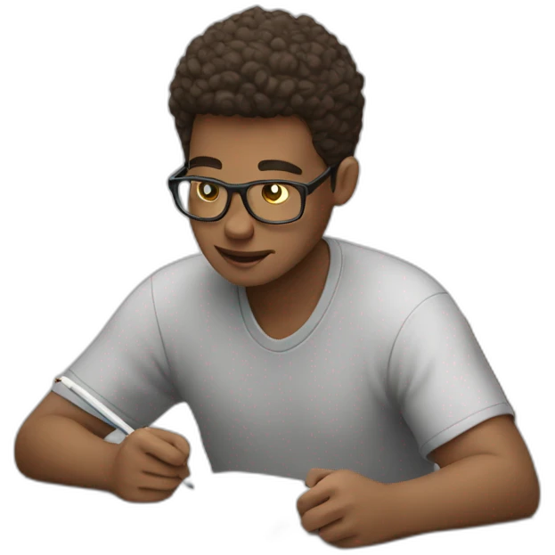 person studying emoji