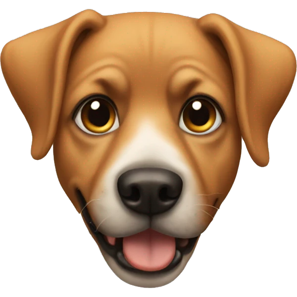 A dog emoji