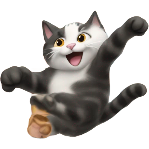 cat jumping off a building  emoji
