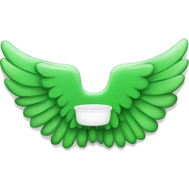 wings with green plate emoji