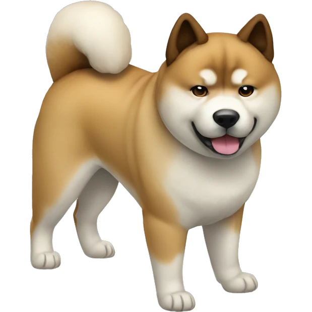 Akita Dog Breed Full Body emoji