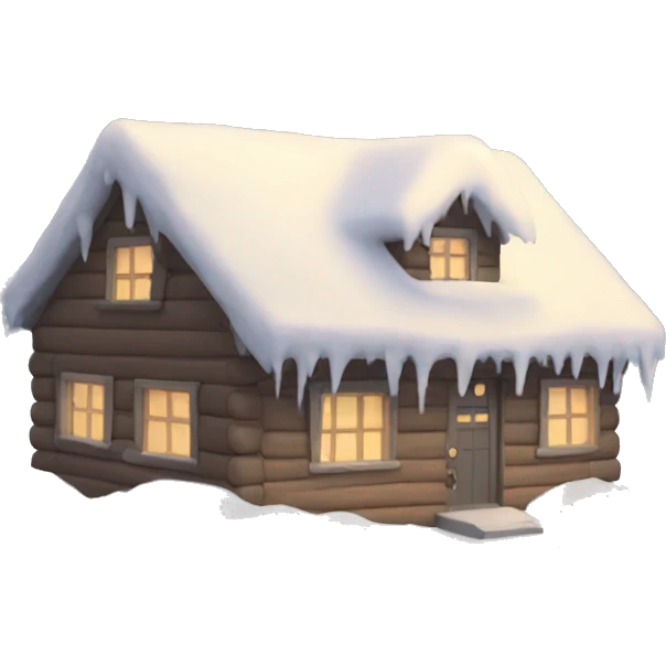 Winter snowfall emoji