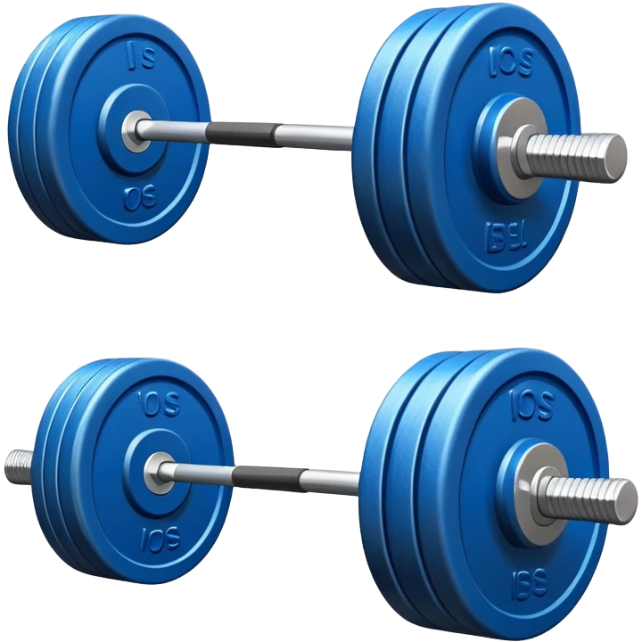 blue barbell emoji