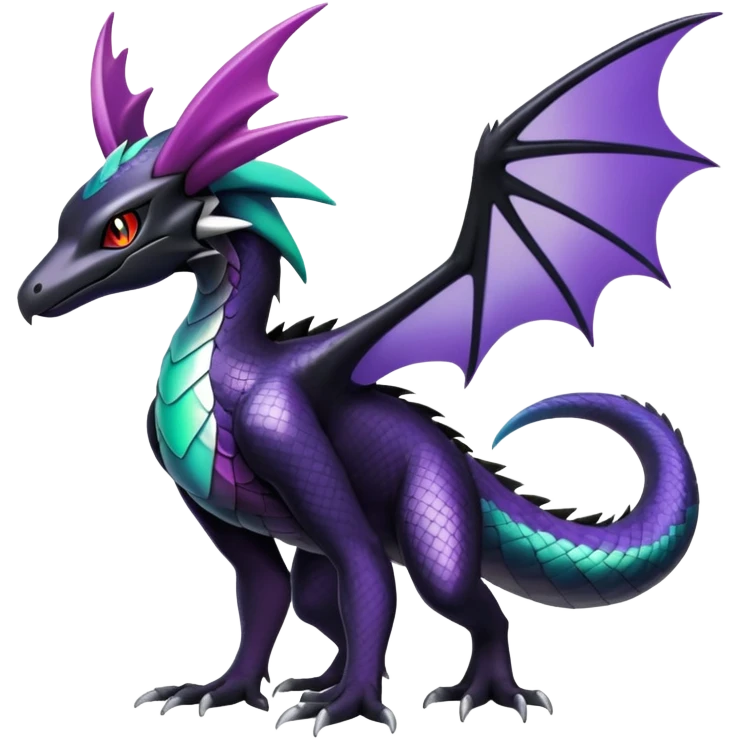 Silvally-Noivern-Salandit-hybrid (full body) emoji