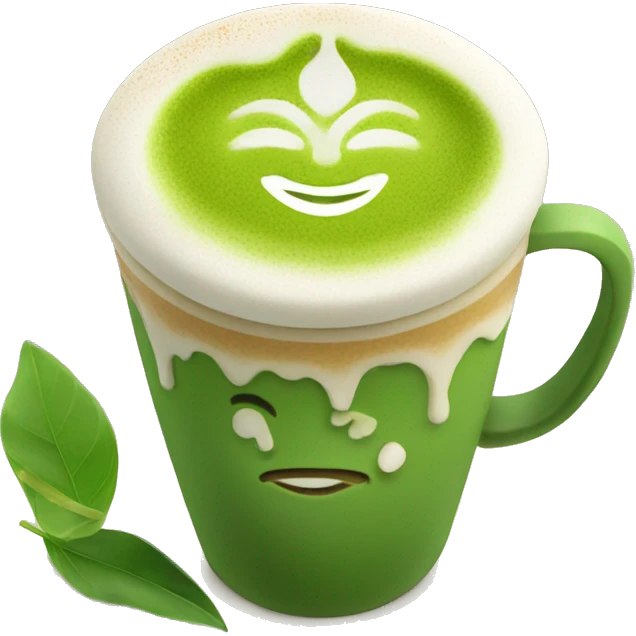 Matcha latte  emoji