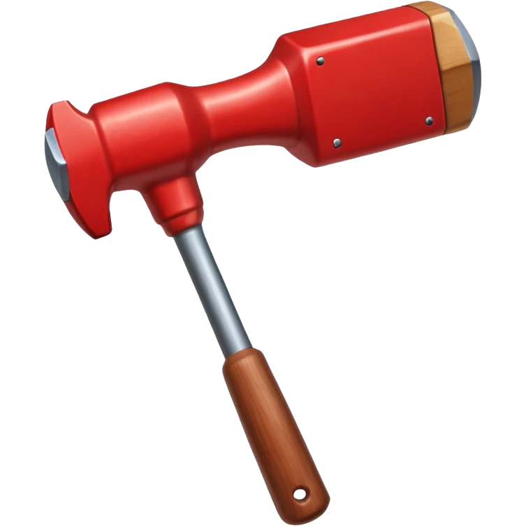 big red hammer emoji
