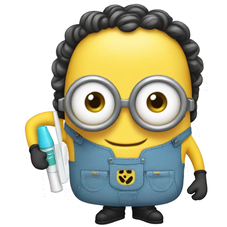 Minion vestido de dentista  emoji