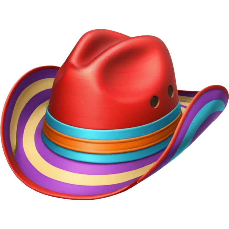 striped cowboy hat emoji