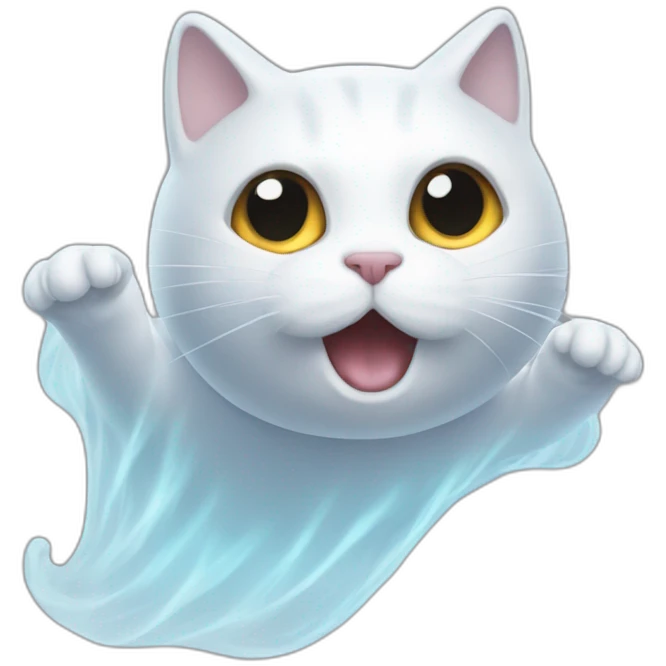 ghost-floating-in-the-air-cat emoji