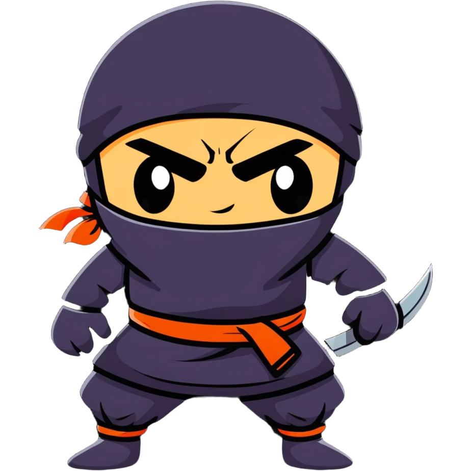 scared ninja emoji