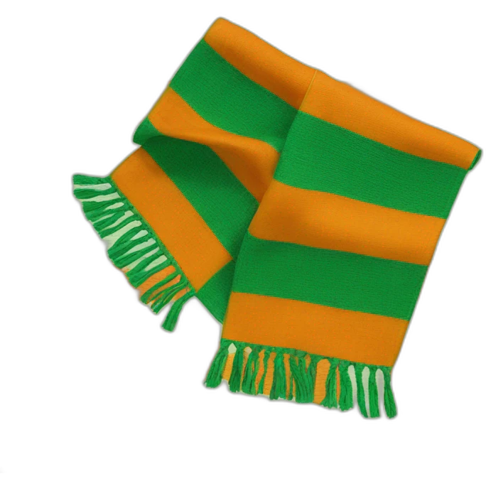orange scout scarf with green stripes emoji