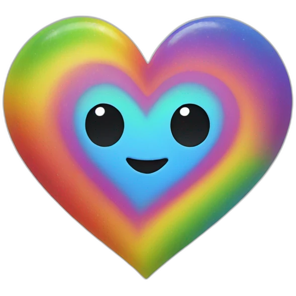 Rainbow heart emoji