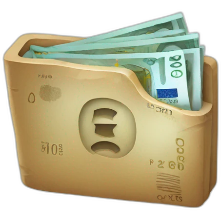 Billet euros emoji