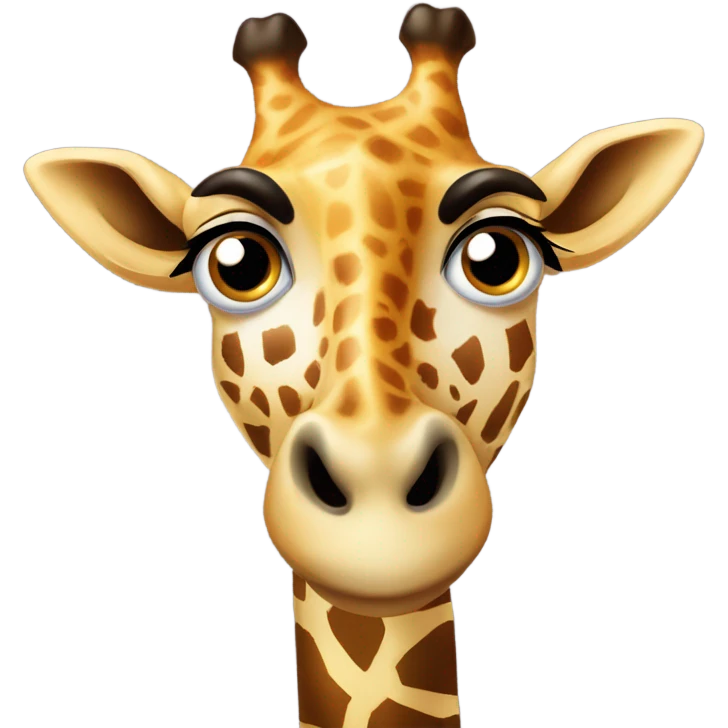 Surprised giraffe  emoji