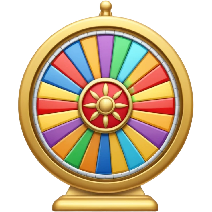 wheel of fortune with 10 segments emoji