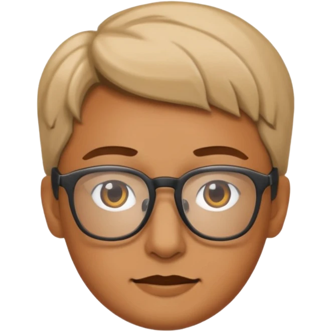 Brownie with glasses emoji