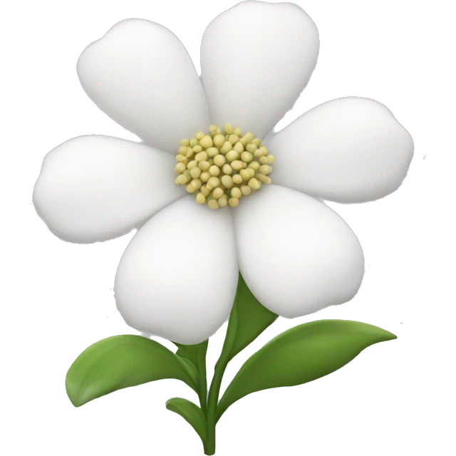 White flowers  emoji