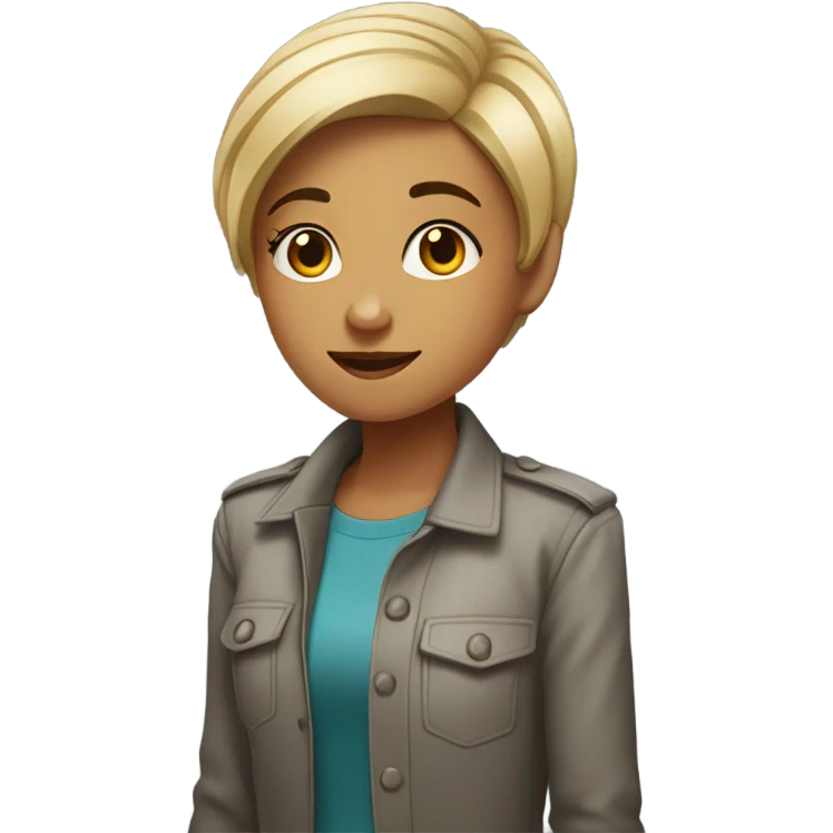 A girl who is mistaken for a boy emoji