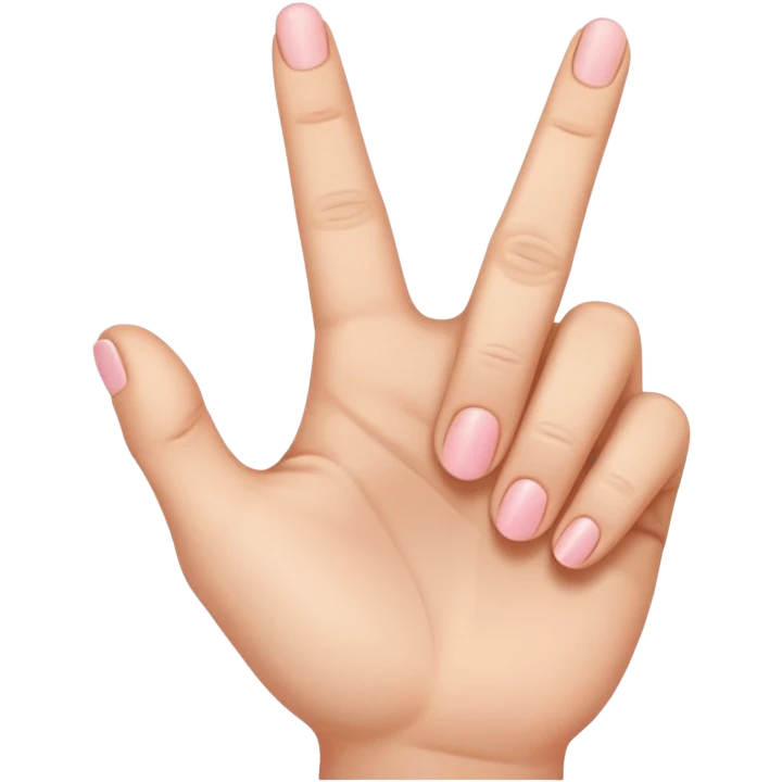 Raised pinky finger emoji