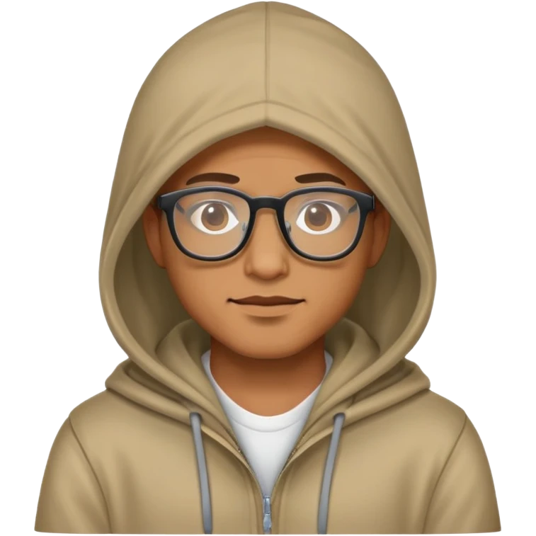 Un capó ara con lentes emoji