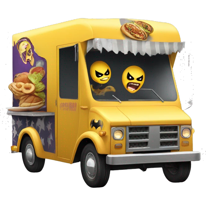 Batgirl monster killer 1917 food truck emoji