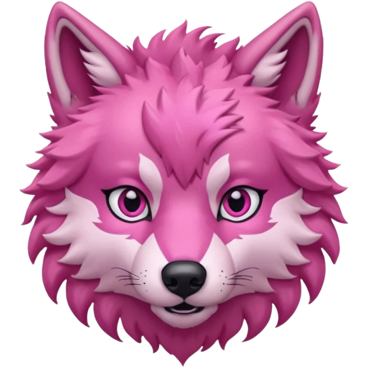pink wolf head emoji