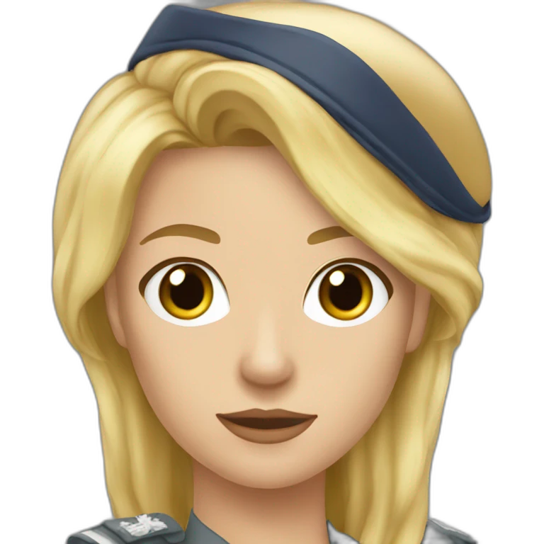 maeva sergent militaire francais blond emoji