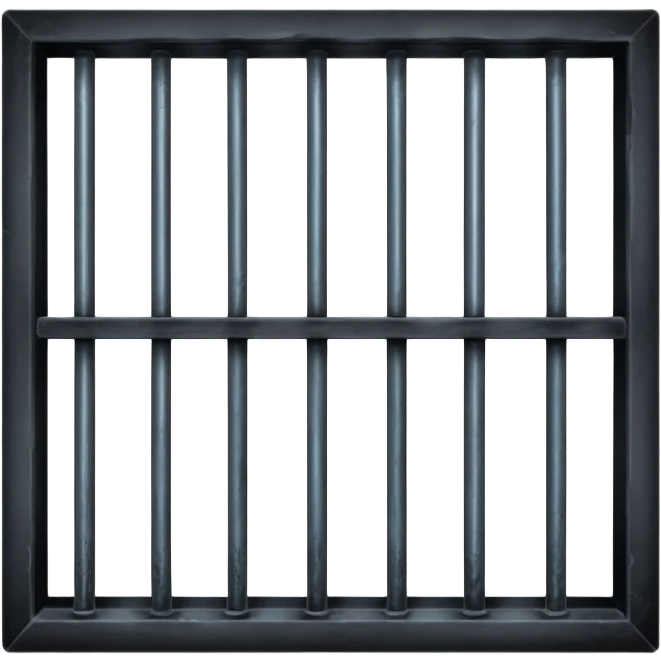 prison window with bars emoji
