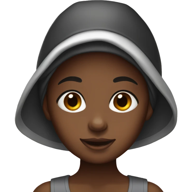 Black girl with bonnet emoji