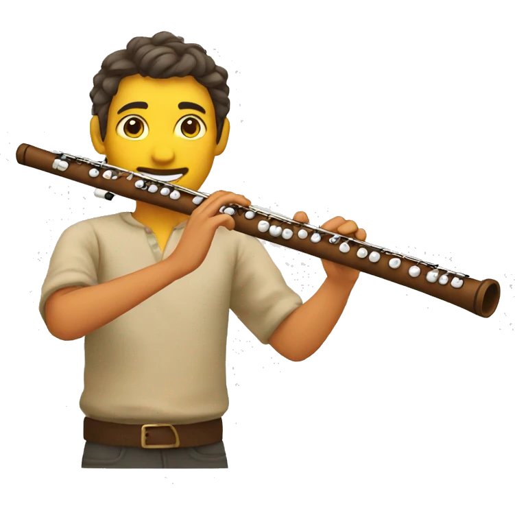 Folk flute emoji