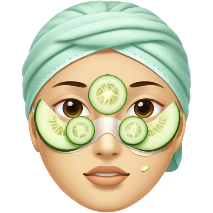 Spa day facial emoji