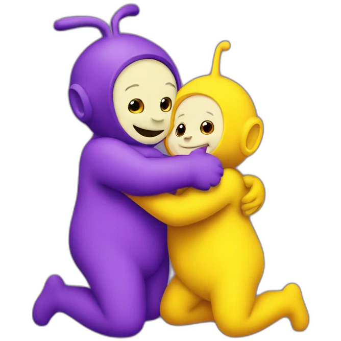 Teletubbies hug emoji