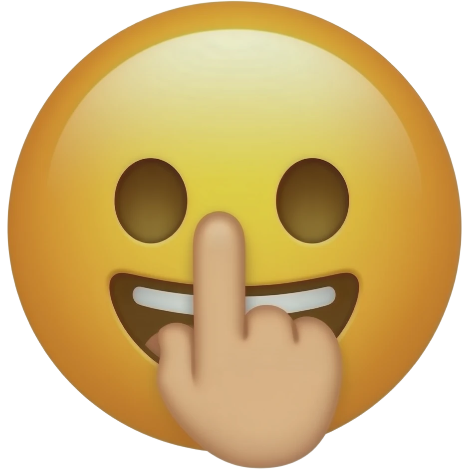 Make this emoji putting fingers inside the ass hole emoji