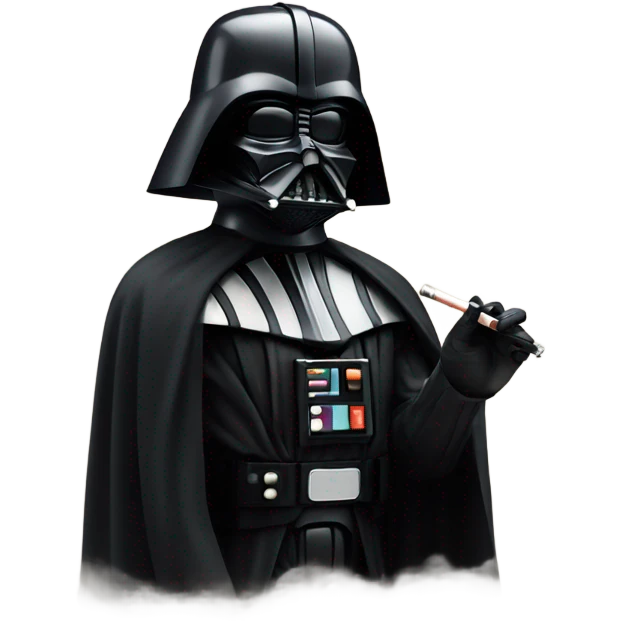 Darth Vader smoking emoji