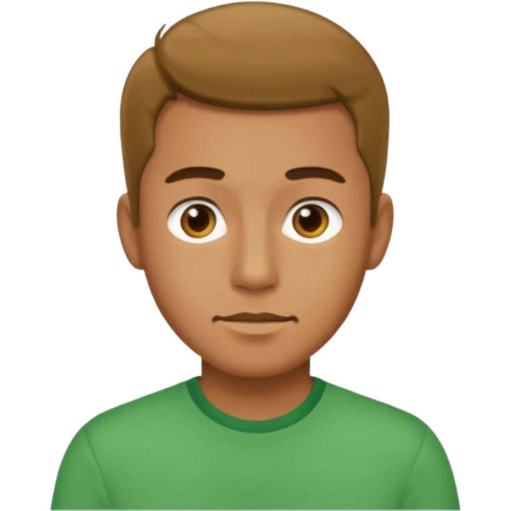 man in green shirt emoji