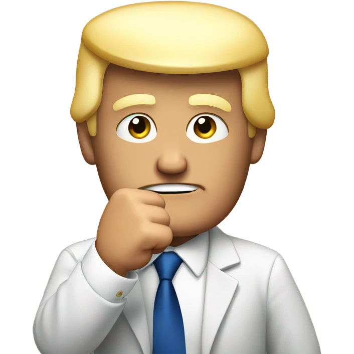 Trump holding up the fist emoji