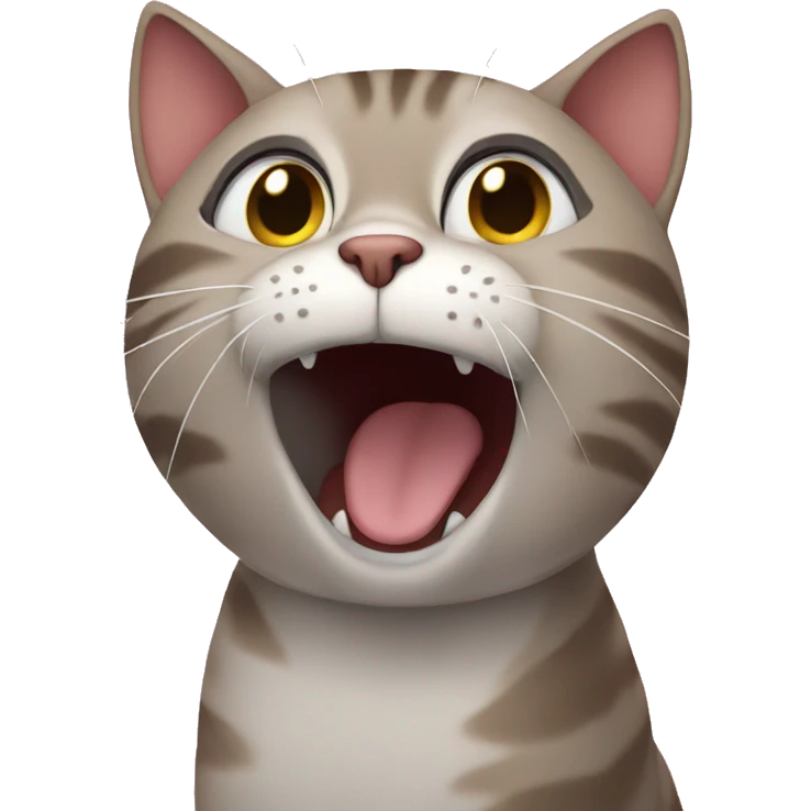 Cat singing emoji