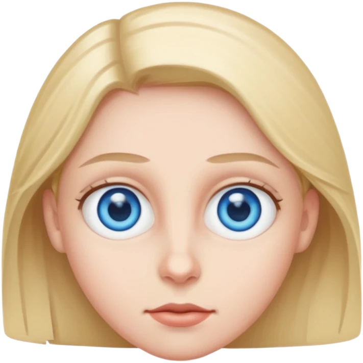 Big blue eyes emoji