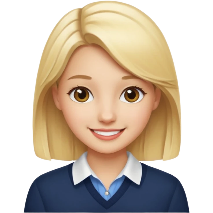 Preppy Girl Head emoji