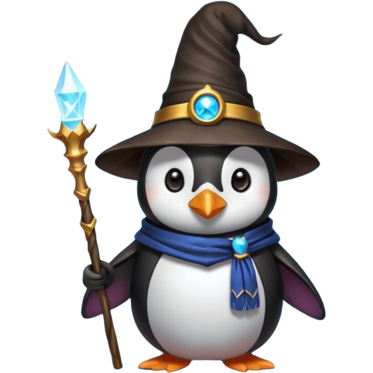 Penguin Wizard emoji