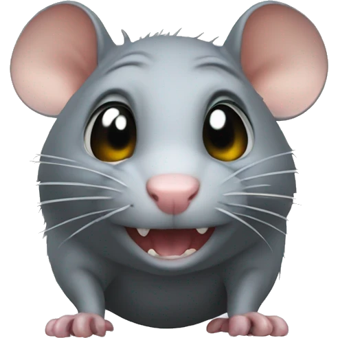 rat turning into glass emoji