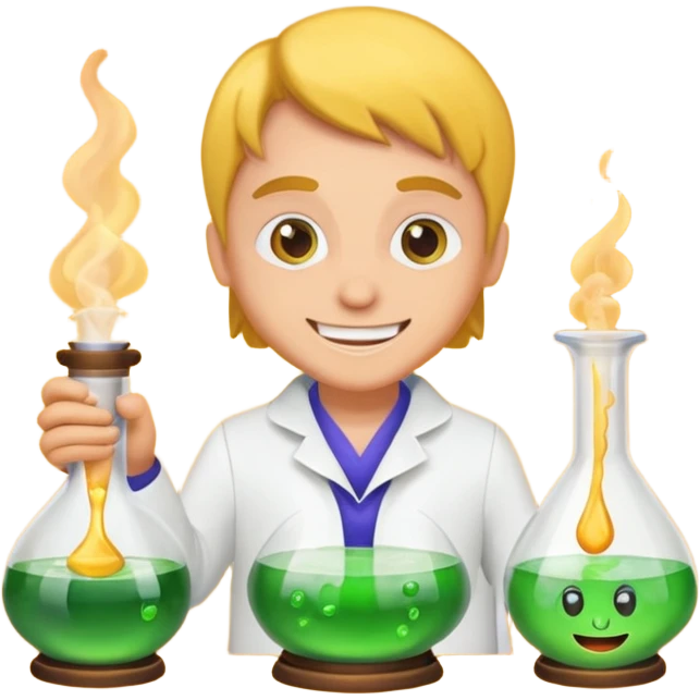 potion maker with “trust me” grin emoji