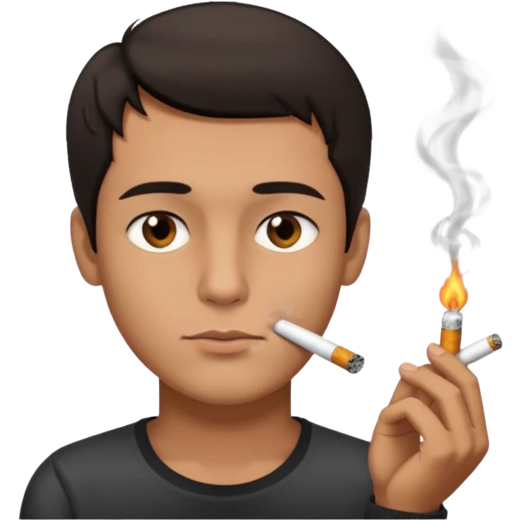Man smoking emoji
