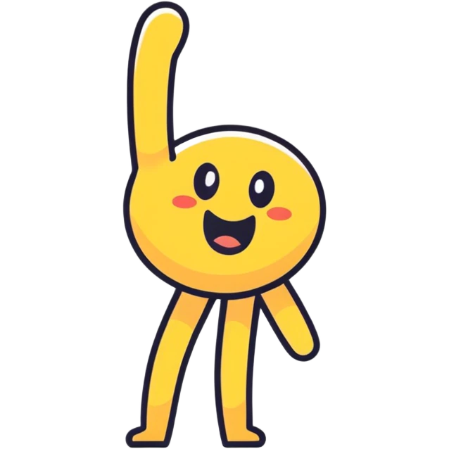 Awkward iOS style emoji holding hand up with a squiggly mouth emoji
