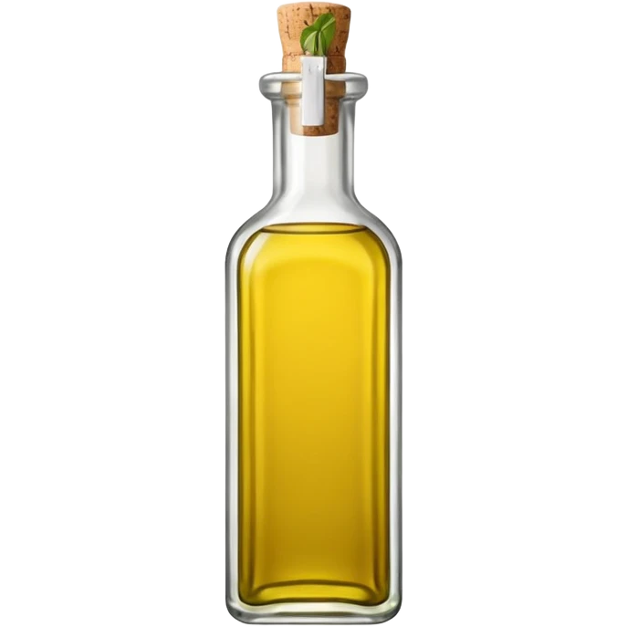 olive oil bottle with cork top, simple, no text emoji