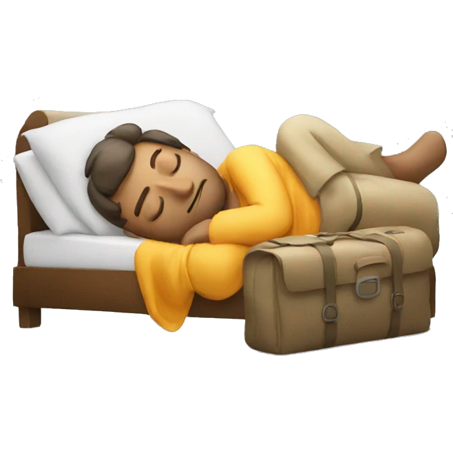 tourist sleepy emoji
