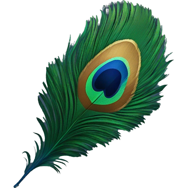 Peacock feather emoji