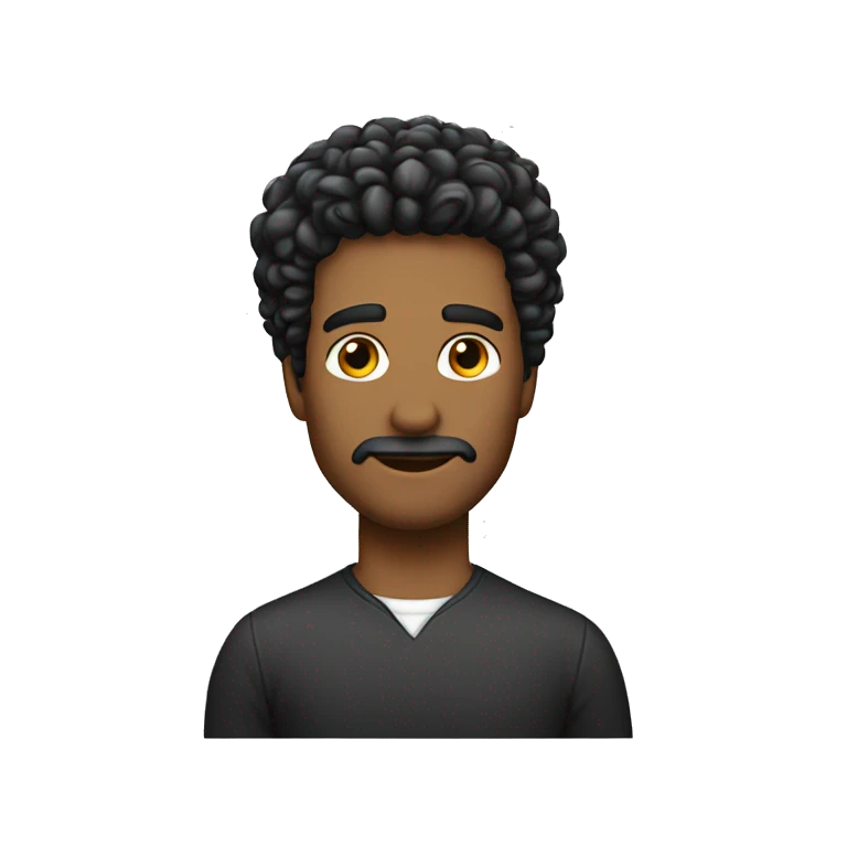hombre pelo corto emoji