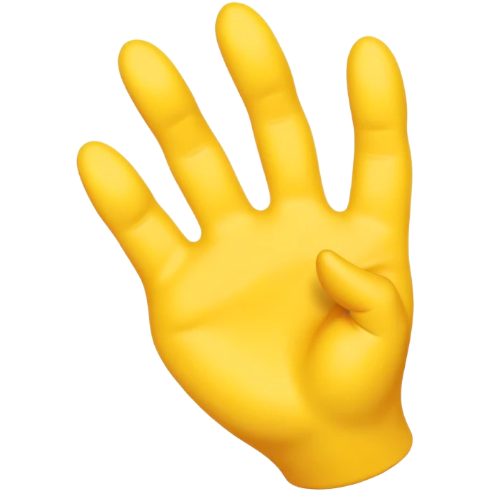 Just like the yellow hand emoji but its imitating a duck emoji