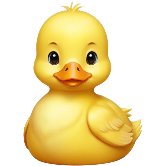 Cinematic Noble Yellow Baby Duck Portrait Emoji, Poised and regal, with a tiny, delicate build and a vibrant, well-groomed bright yellow downy coat, deep-set soulful bright eyes, Simplified yet sharp and sophisticated features, highly detailed, glowing with a soft, dignified glow, high shine, intelligent and charming, stylized with an air of youthful elegance, focused and attentive, soft glowing outline, capturing the essence of a watchful and confident little duckling, so majestic it feels as though it could peep out of the screen with effortless authority! emoji